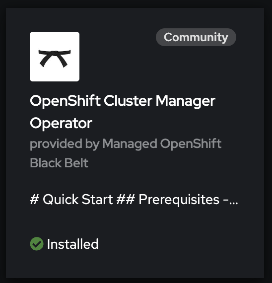 OCM Operator